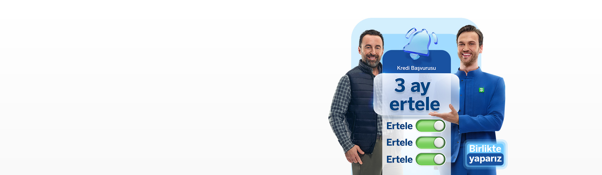 Esnafa özel 3 aya kadar ertelemeli kredi fırsatı!