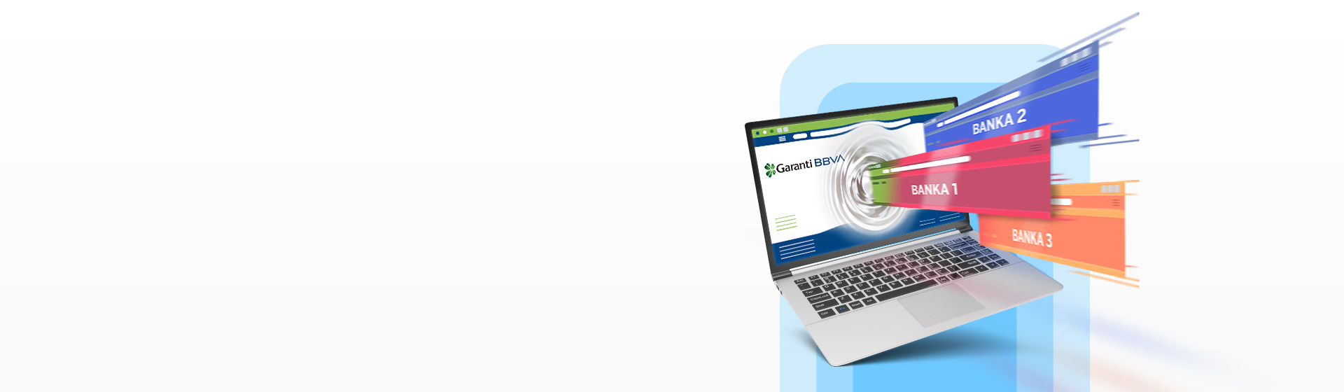 All your bank accounts are on the same page via Garanti BBVA Internet! 