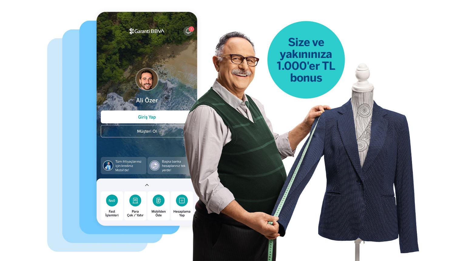 Garanti BBVA'lı olmaları için esnaf yakınlarınızı Mobil'e davet edin, 20.000 TL'ye varan bonus kazanın!