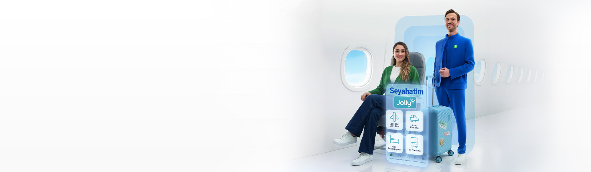 Uçaktan otele tüm seyahatinizi Garanti BBVA Mobil’den planlayın.