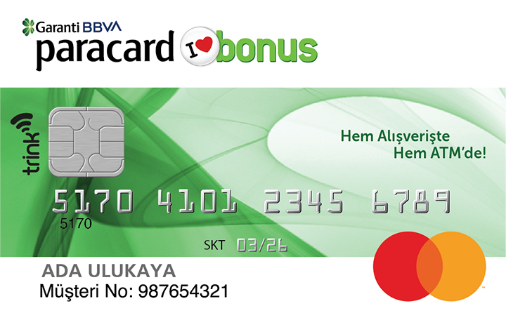 Banka kartınız Paracard Bonus olsun!